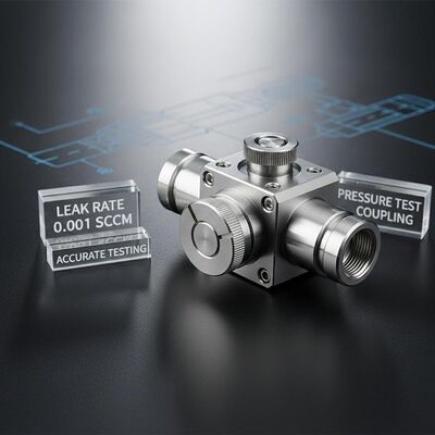 Leak Rate 0.001 Sccm Pressure Test Coupling Connector Featuring Electropolished Surfacefinish Suitable for Accurate Testing